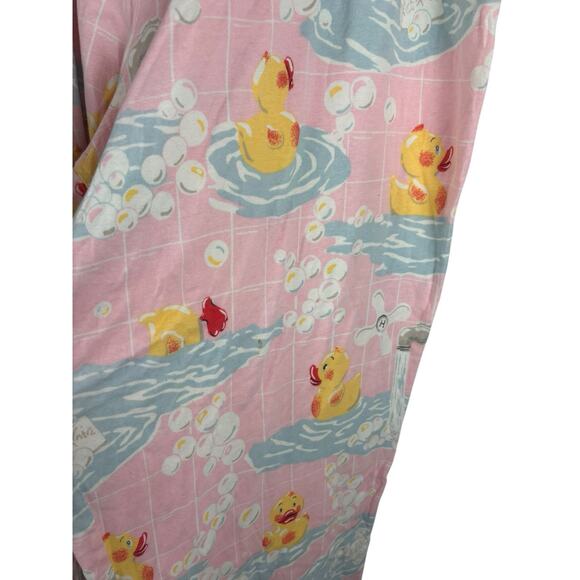 Nick & Nora Duck Pajama Set Size 3xl Plus Rubber Duck Pink VTG Cotton New! - Picture 4 of 7
